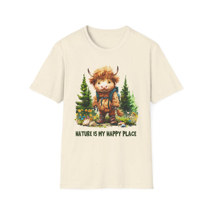 Highland Cow Hiker Softstyle T-Shirt