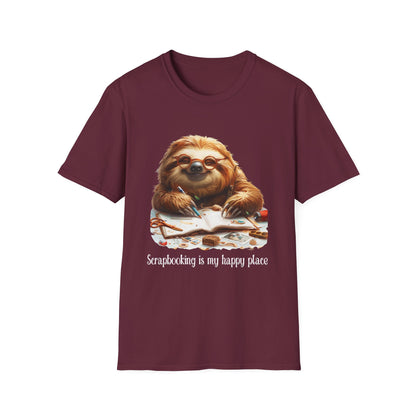 Sloth Scrapbooker Softstyle T-Shirt