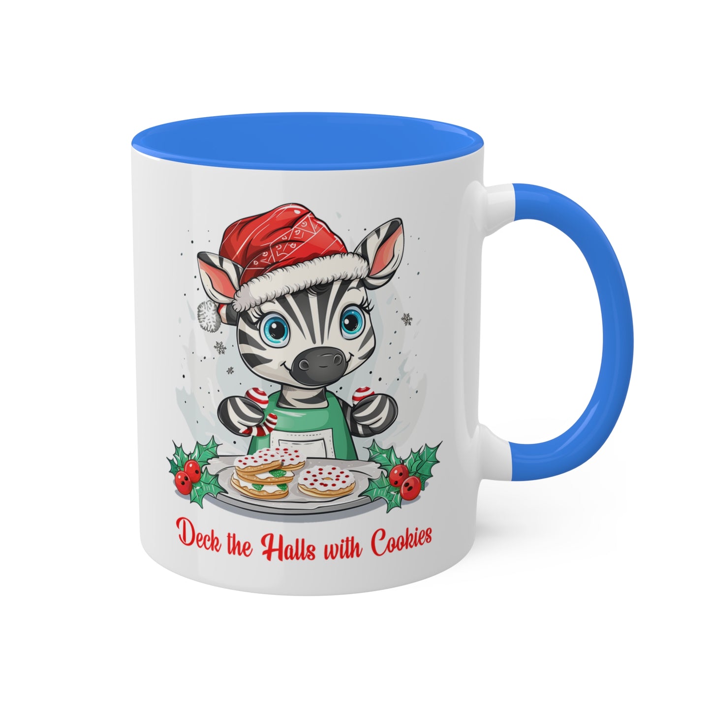 Zebra Christmas Baker Mug