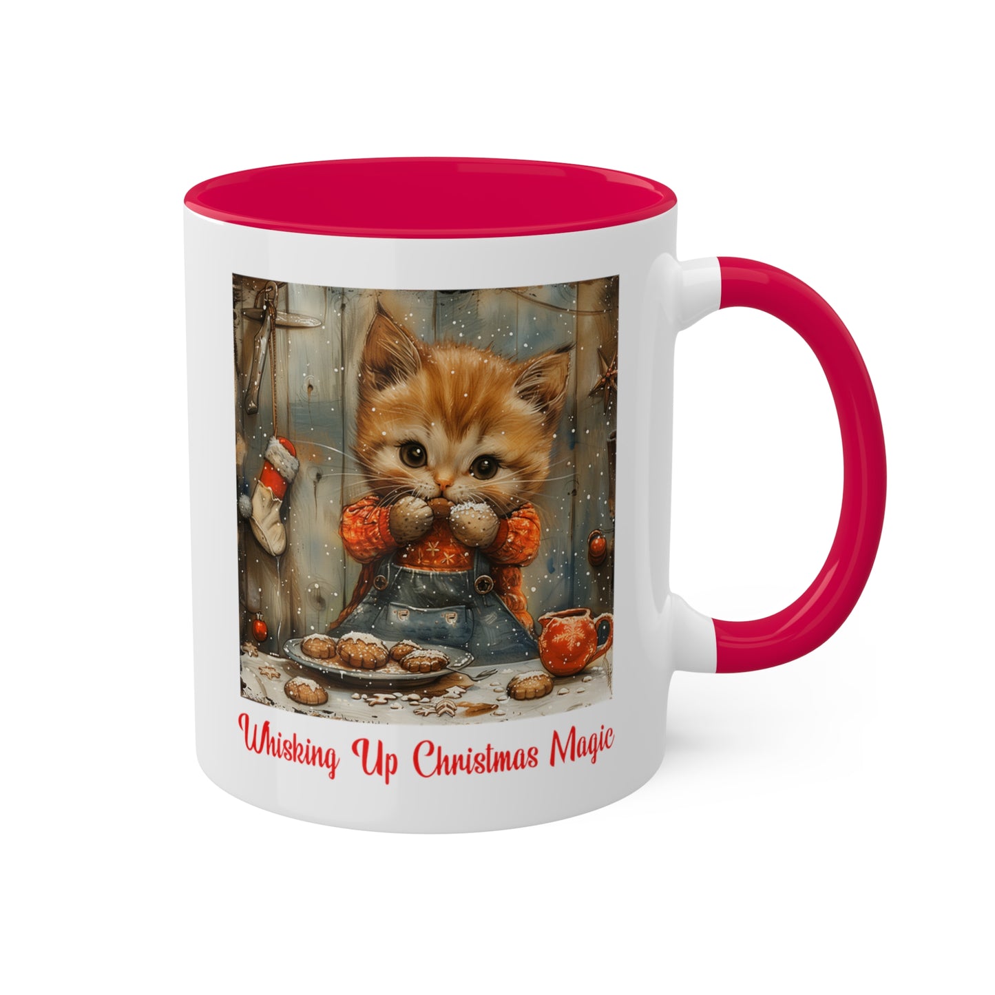 Cat Christmas Baker Mug