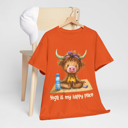 Highland Cow Yoga Tee