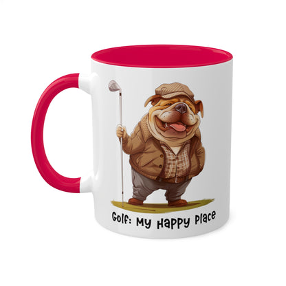 Bulldog Golfing Mug