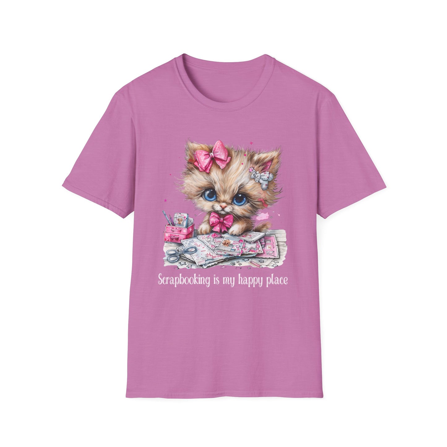 Cat Scrapbooker Softstyle T-Shirt