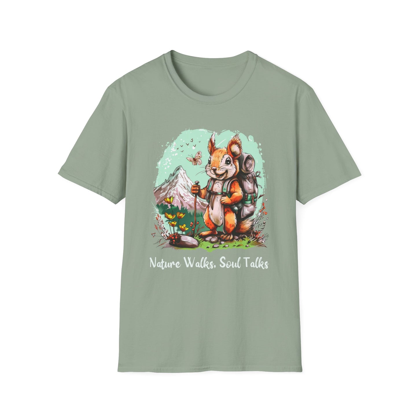 Squirrel Hiker Softstyle T-Shirt