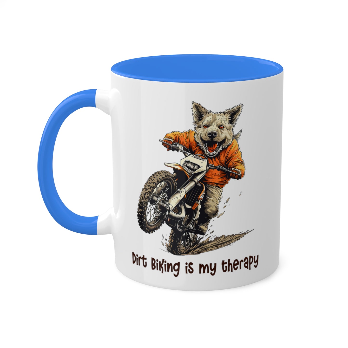 Wolf Dirt Biker Mug