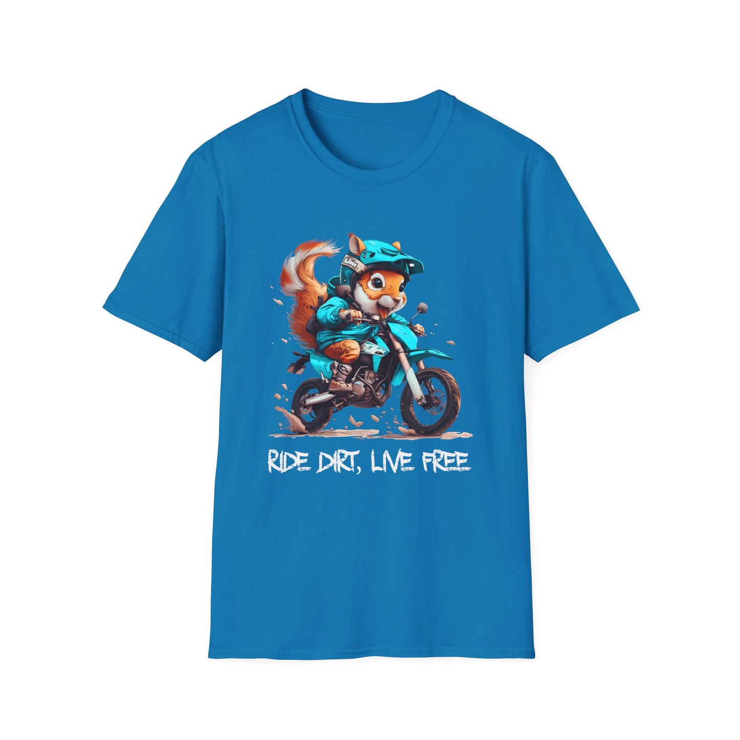 Squirrel Dirt Biker Softstyle T-Shirt