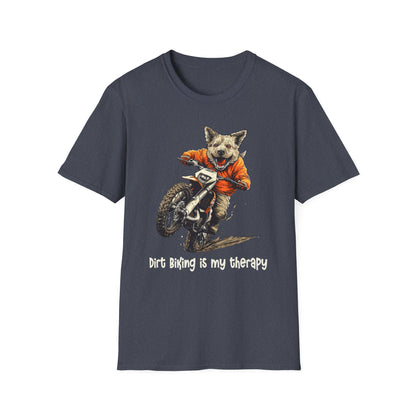 Dog Dirt Biker Softstyle T-Shirt