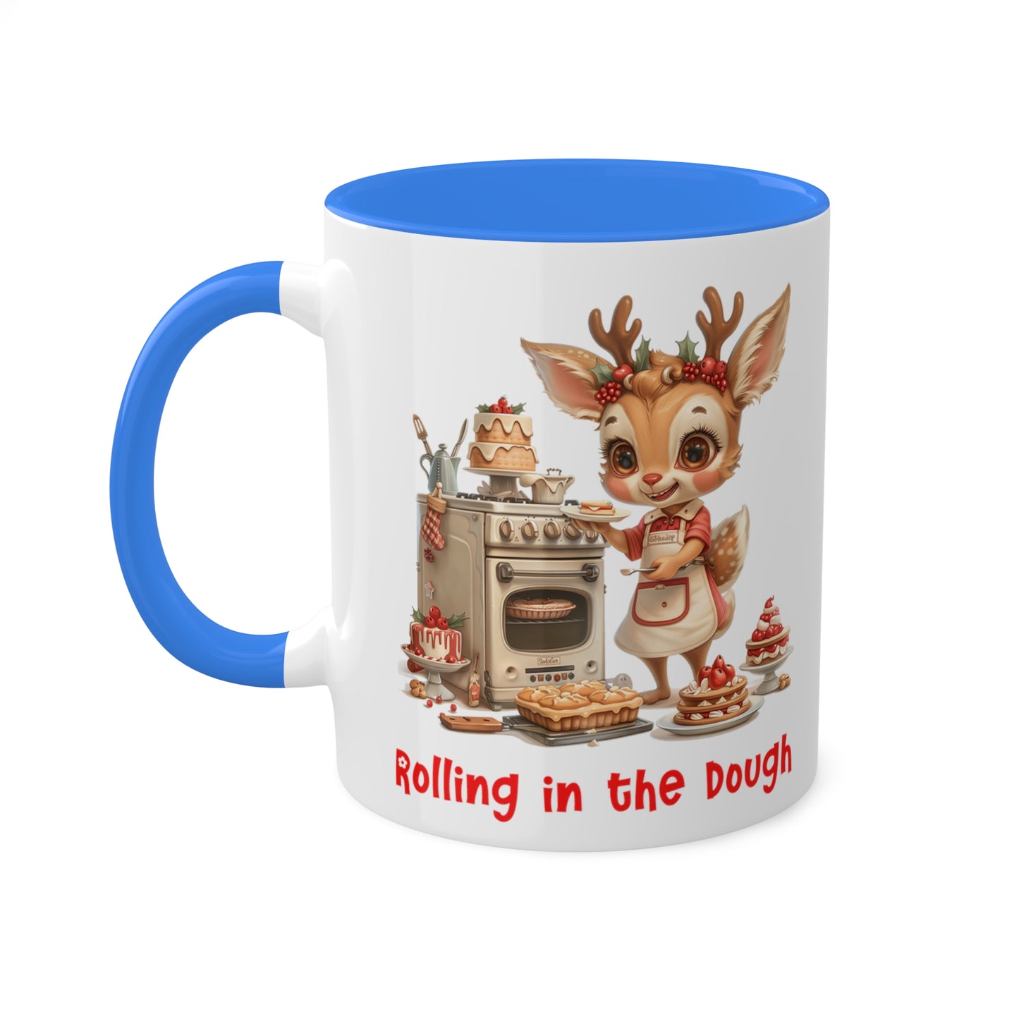 Deer Christmas Baker Mug