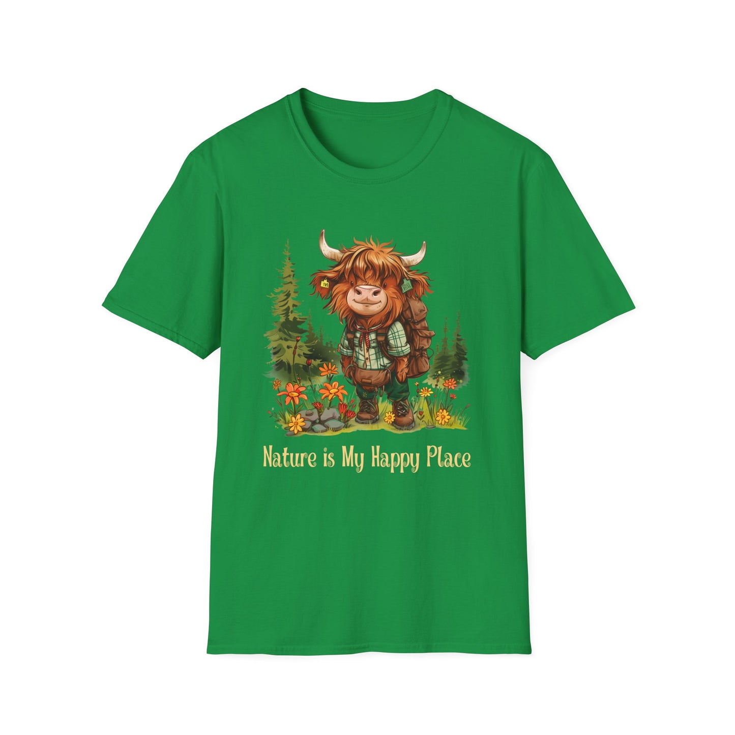 Highland Cow Hiker Softstyle T-Shirt