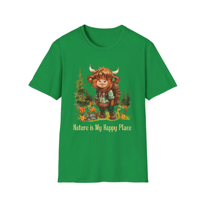 Highland Cow Hiker Softstyle T-Shirt