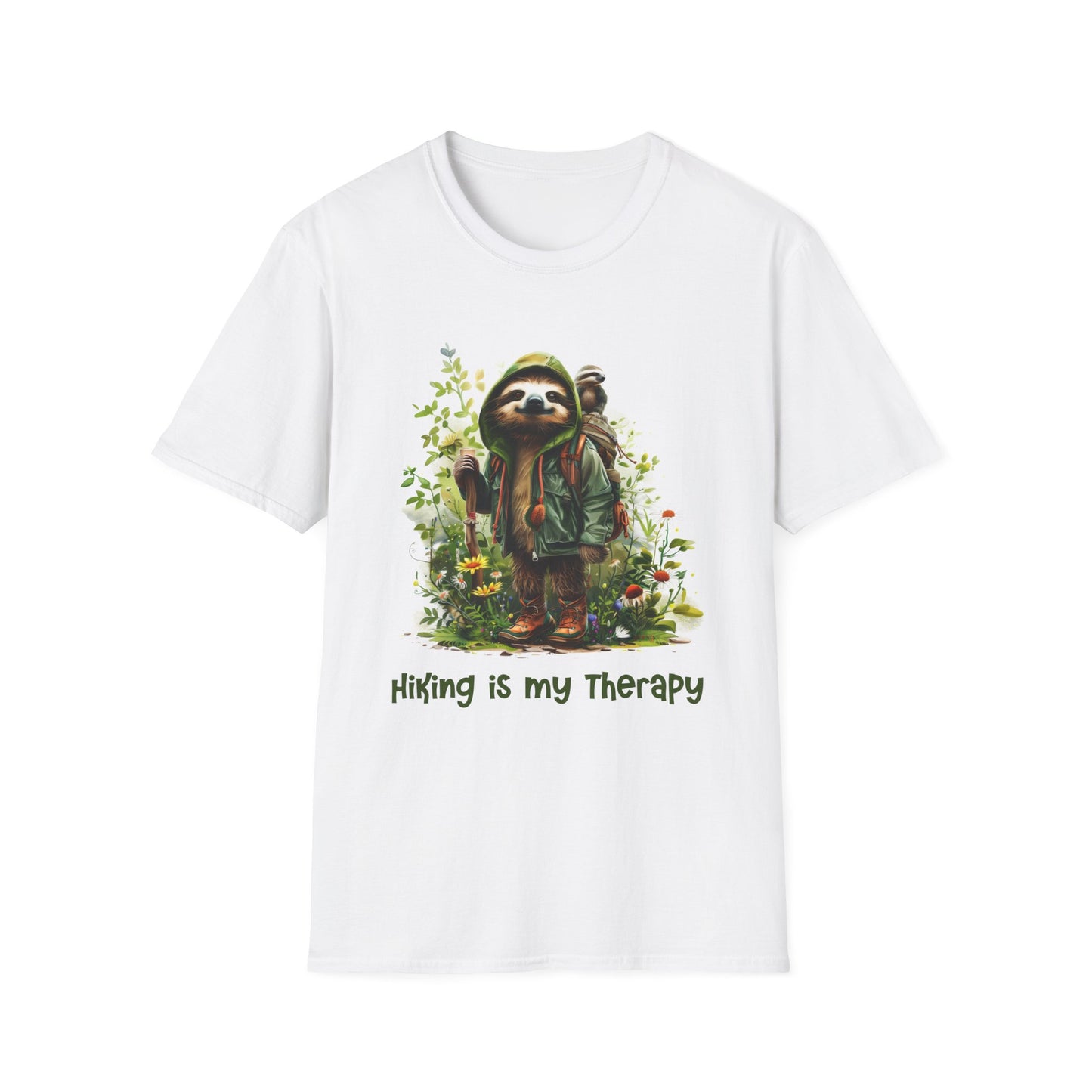 Sloth Hiker Softstyle T-Shirt