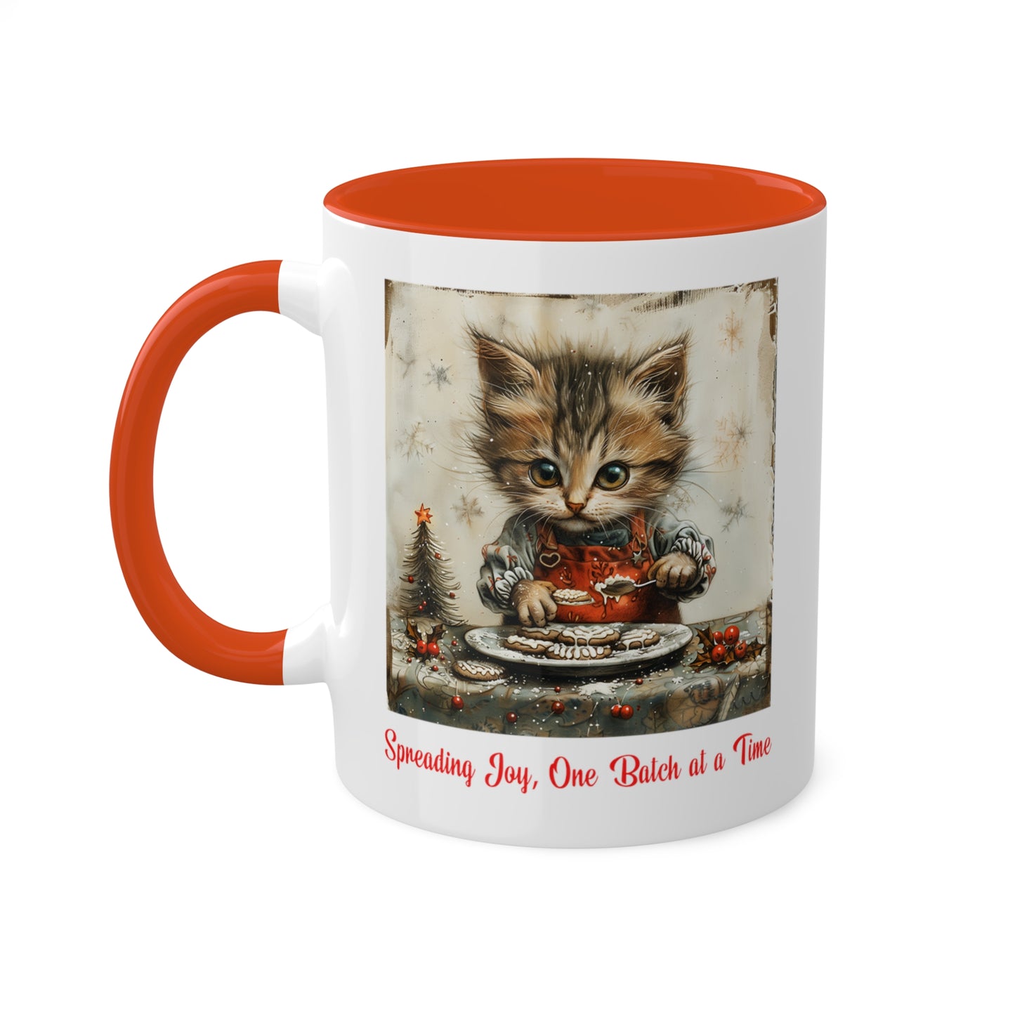 Cat Christmas Baker Mug