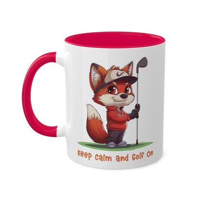 Fox Golfer Mug