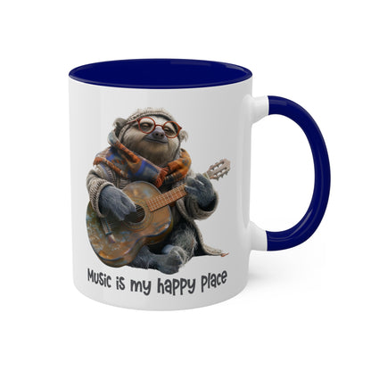 Sloth Musician Mug