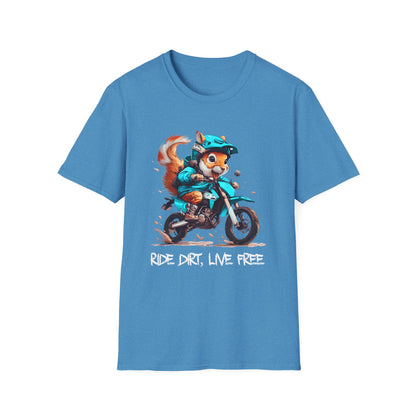 Squirrel Dirt Biker Softstyle T-Shirt