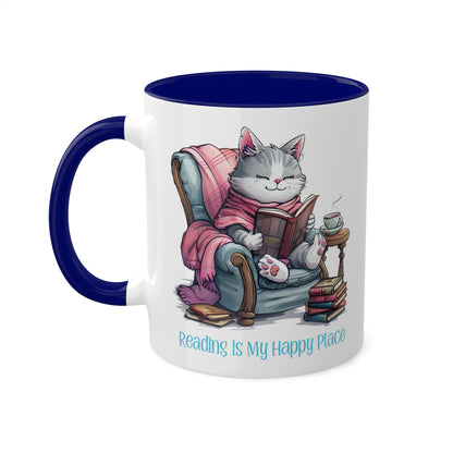 Cat Reading Mug