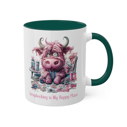 Highland Cow Scrapbooking Mug