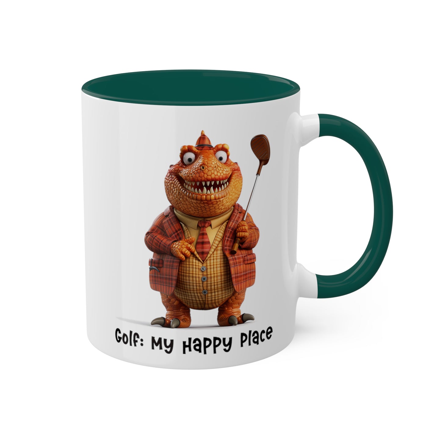 Dinosaur Golfing Mug