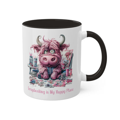 Highland Cow Scrapbooking Mug