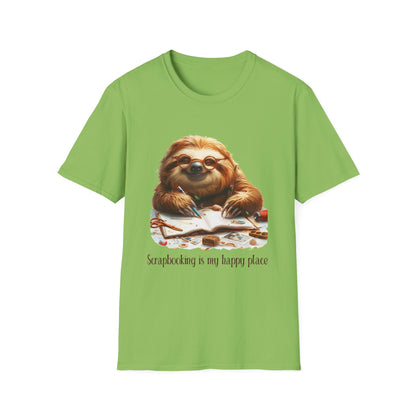 Sloth Scrapbooker Softstyle T-Shirt