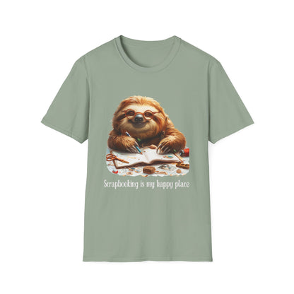 Sloth Scrapbooker Softstyle T-Shirt