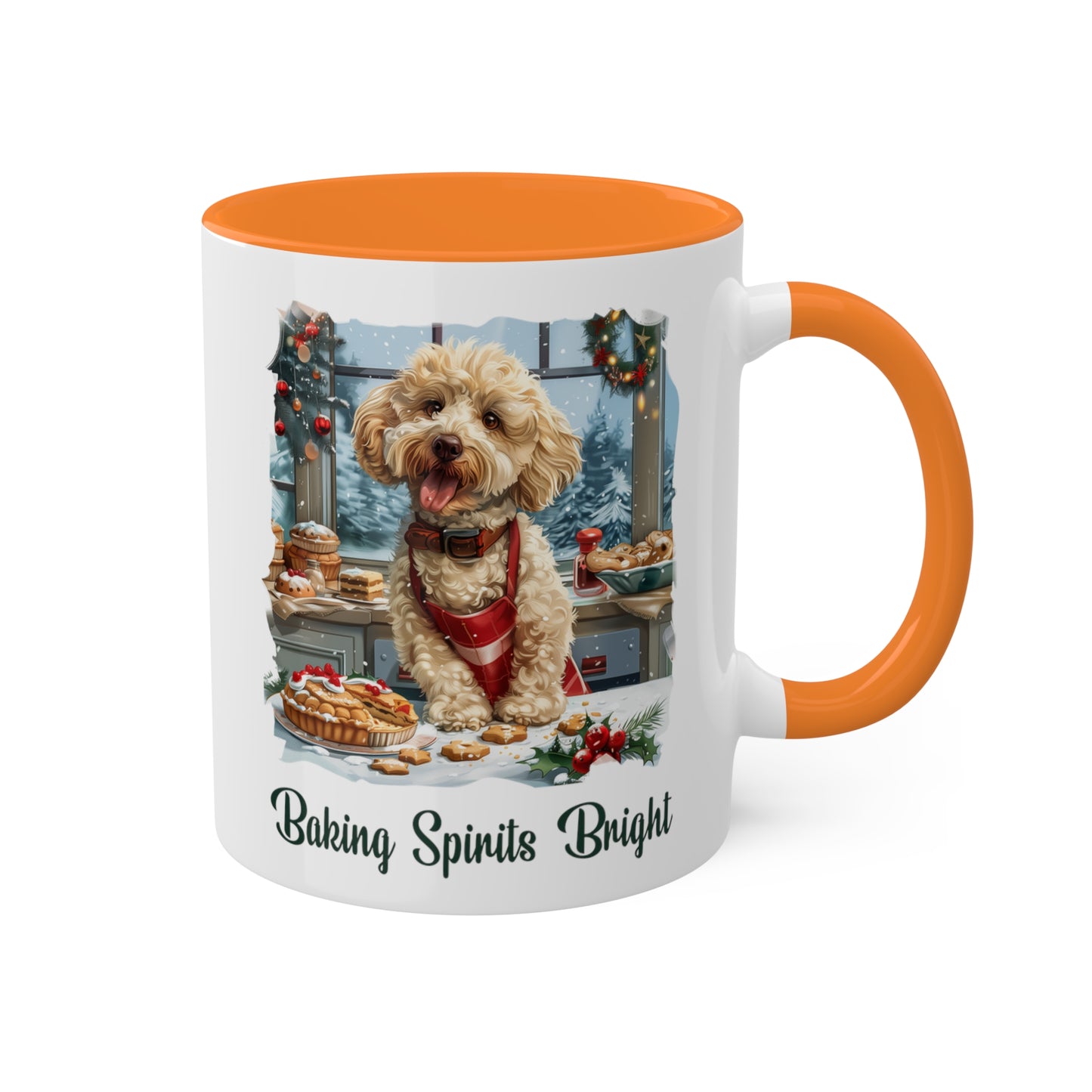 Poodle Christmas Baker Mug