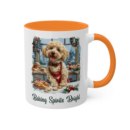 Poodle Christmas Baker Mug