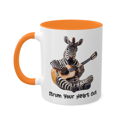 Zebra Musician Mug