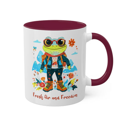 Frog Hiker Mug