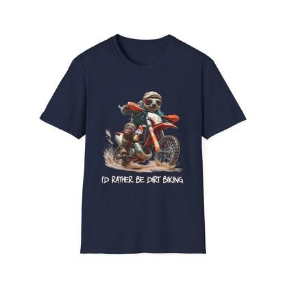 Sloth Dirt Biker Softstyle T-Shirt