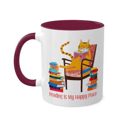 Cat Reading Mug