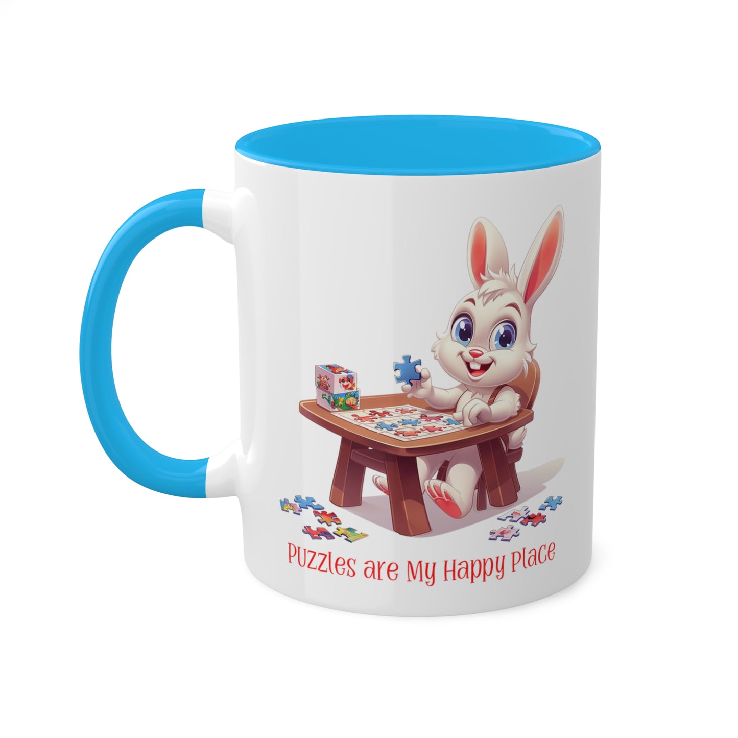 Rabbit Puzzler Mug