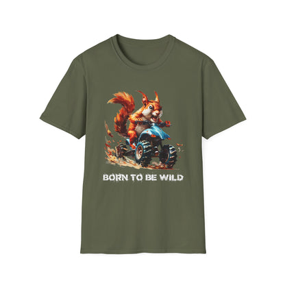 Squirrel Quad Rider Softstyle T-Shirt