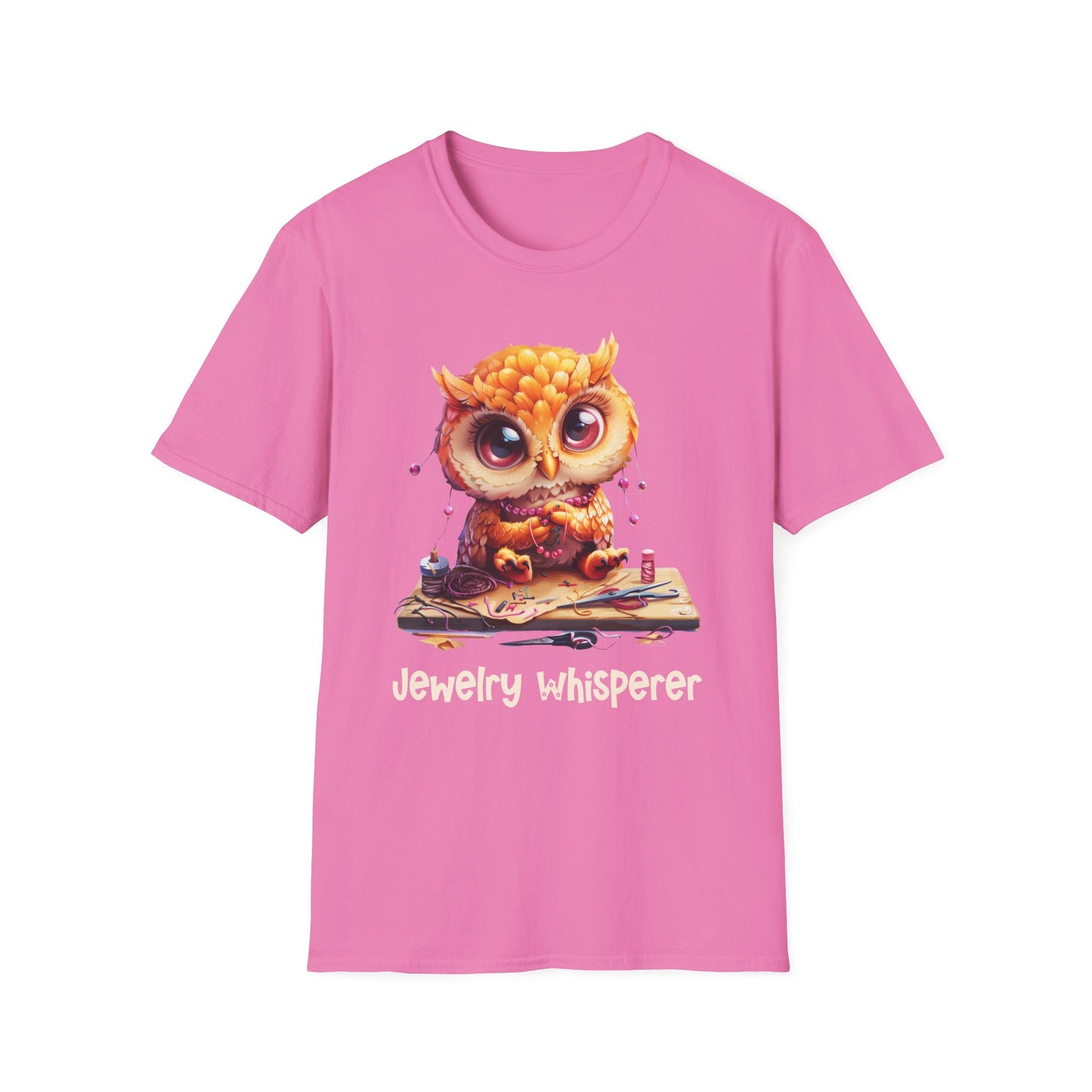 Owl Jewelry Making Softstyle T-Shirt