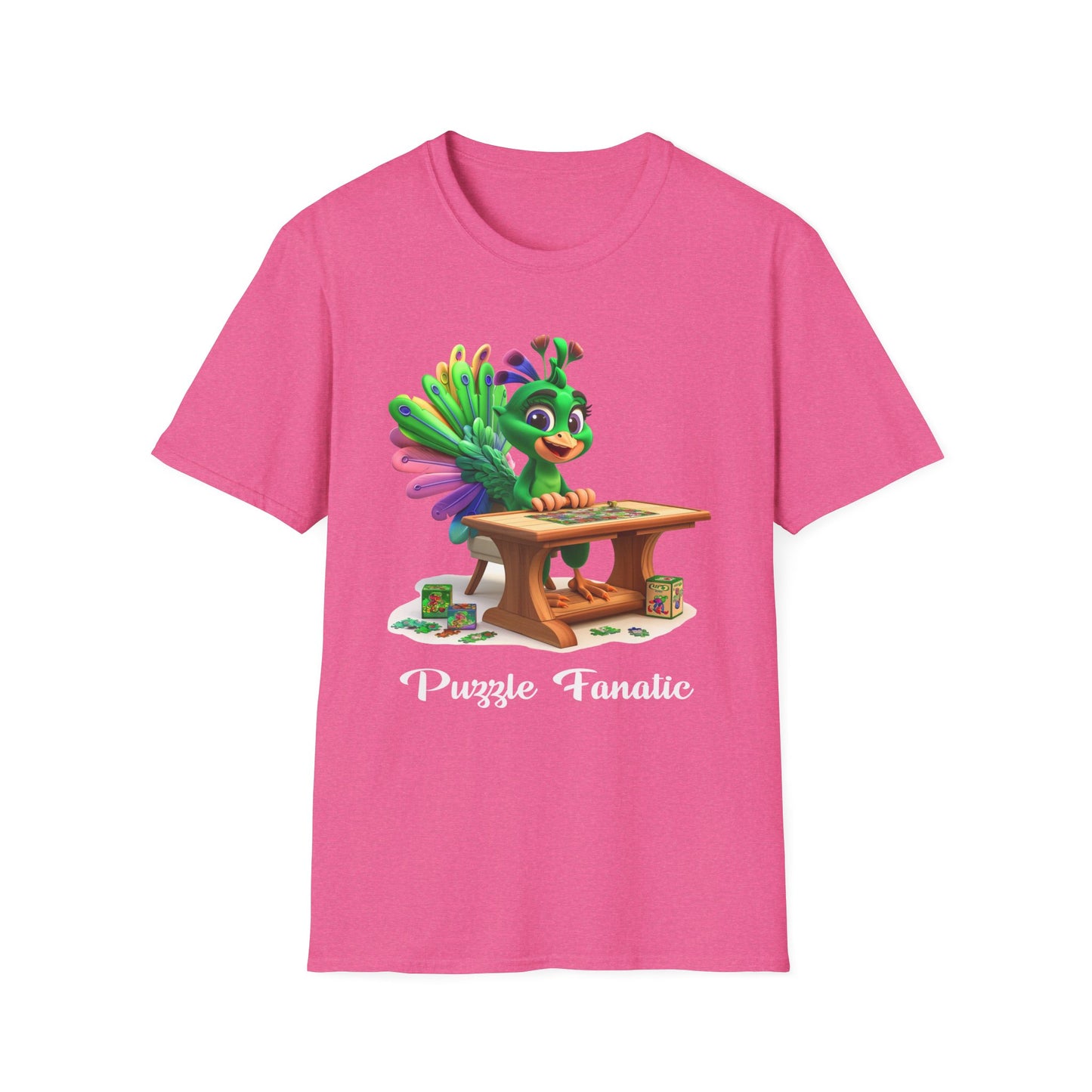 Peacock Puzzler Softstyle T-Shirt