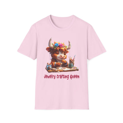 Highland Cow Jewelry Making Softstyle T-Shirt