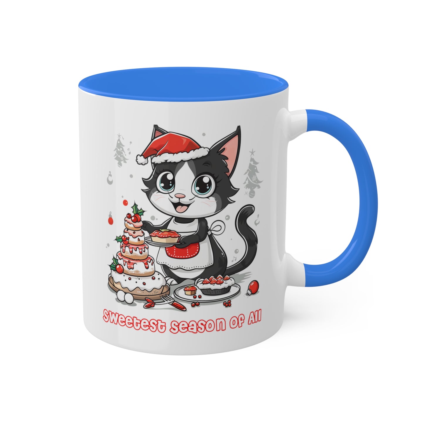 Cat Christmas Baker Mug