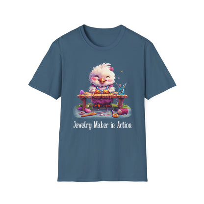 Chicken Jewelry Making Softstyle T-Shirt