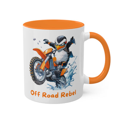 Penguin Dirt Biker Mug