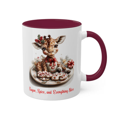 Giraffe Christmas Baker Mug