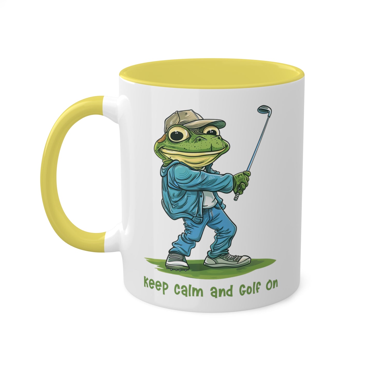 Frog Golfer Mug