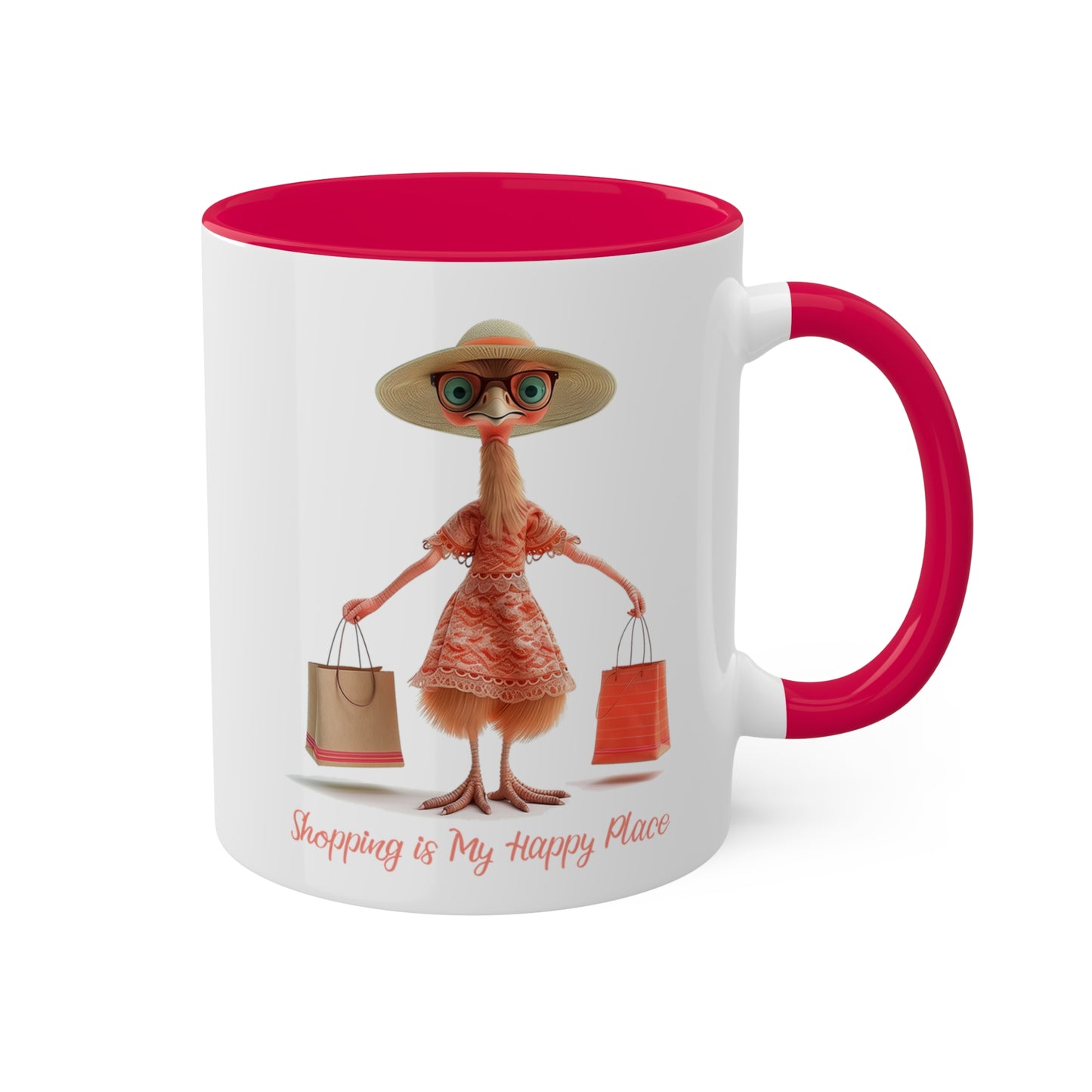 Ostrich Shopper Mug