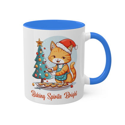 Cat Christmas Baker Mug