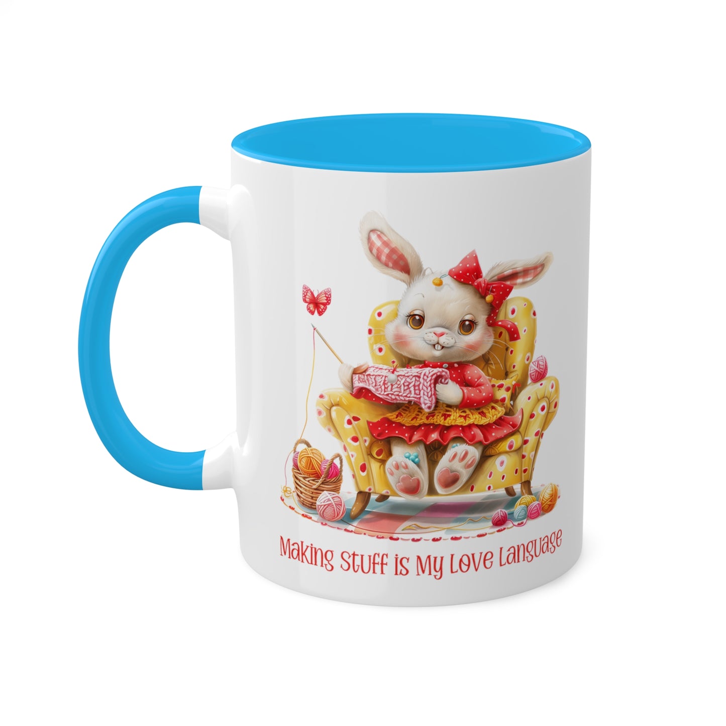 Rabbit Crocheter Mug