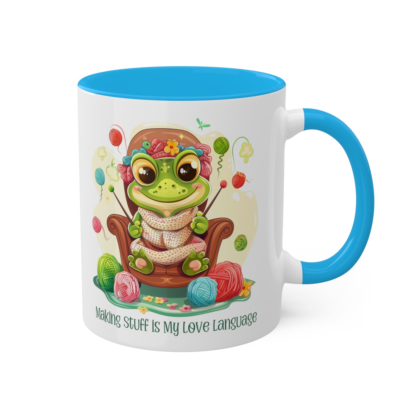 Frog Knitter Mug