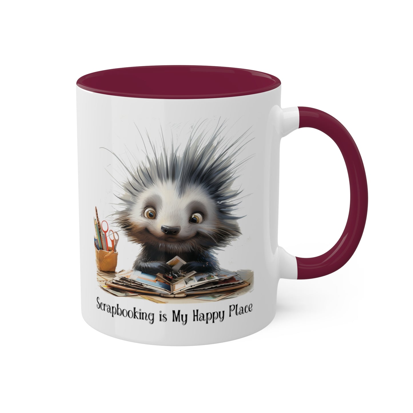 Porcupine Scrapbooking Mug