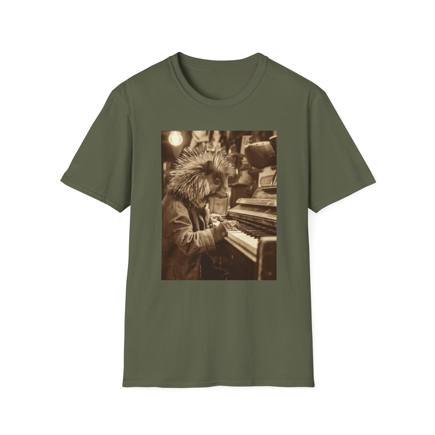 Vintage Western Porcupine Piano Softstyle T-Shirt