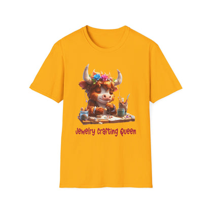 Highland Cow Jewelry Making Softstyle T-Shirt