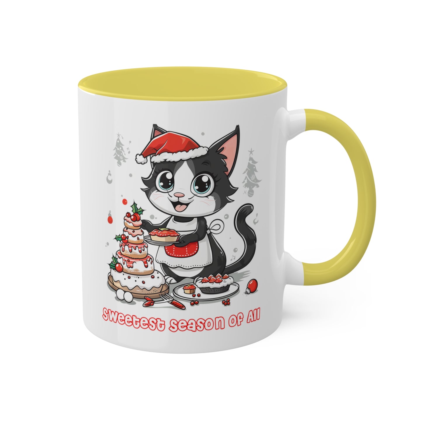 Cat Christmas Baker Mug