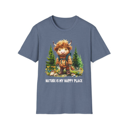 Highland Cow Hiker Softstyle T-Shirt